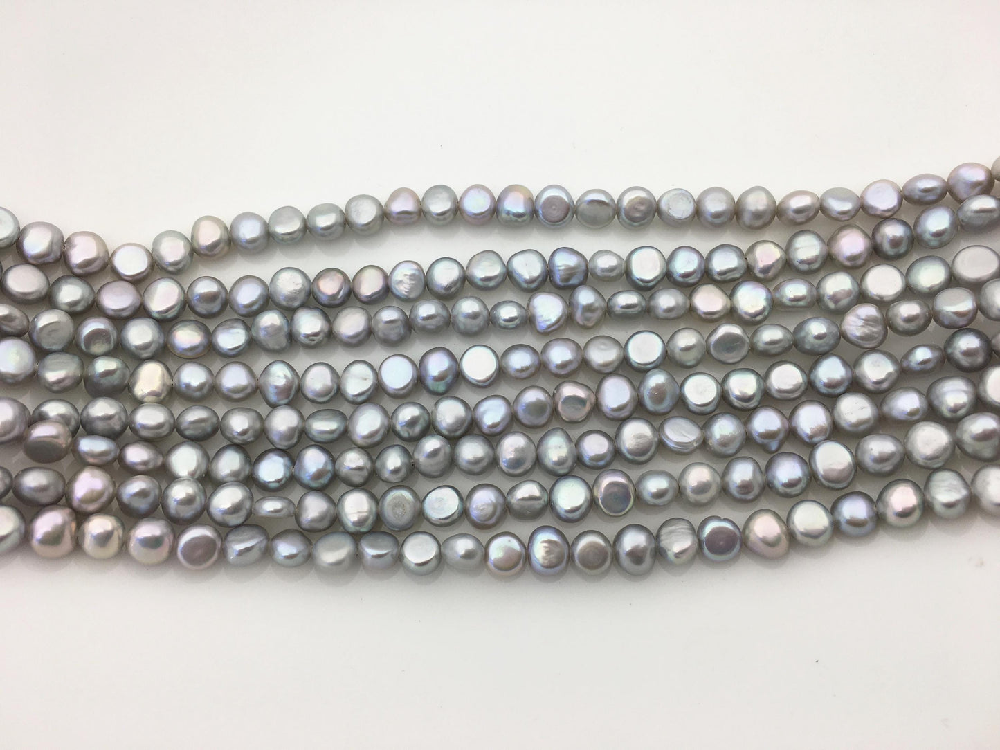 AAA 5.5-6.5*6-7mm gray nugget freshwater pearls,irregular nugget freshwater pearl strand,LM5-3A-13