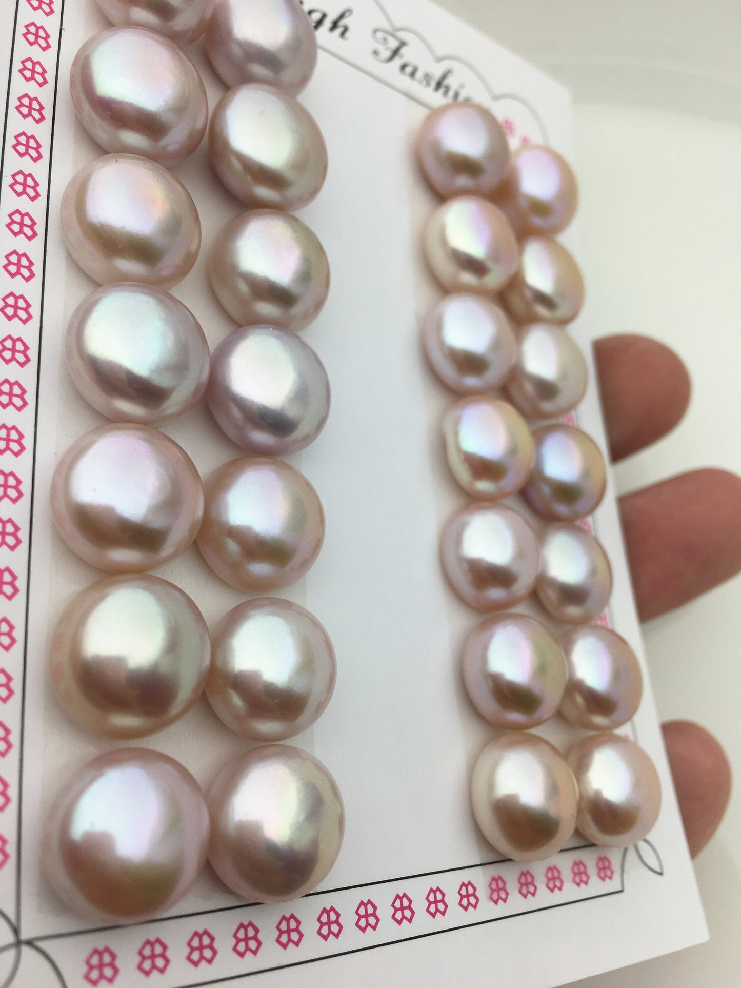 1 pair AAA 12.5-13mm purple big button round freshwater pearls pair,BTN12-T3