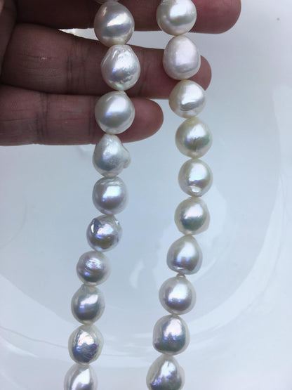 AA+ 11-13mm white baroque Edison Freshwater Pearl,ED12-2A-5-23