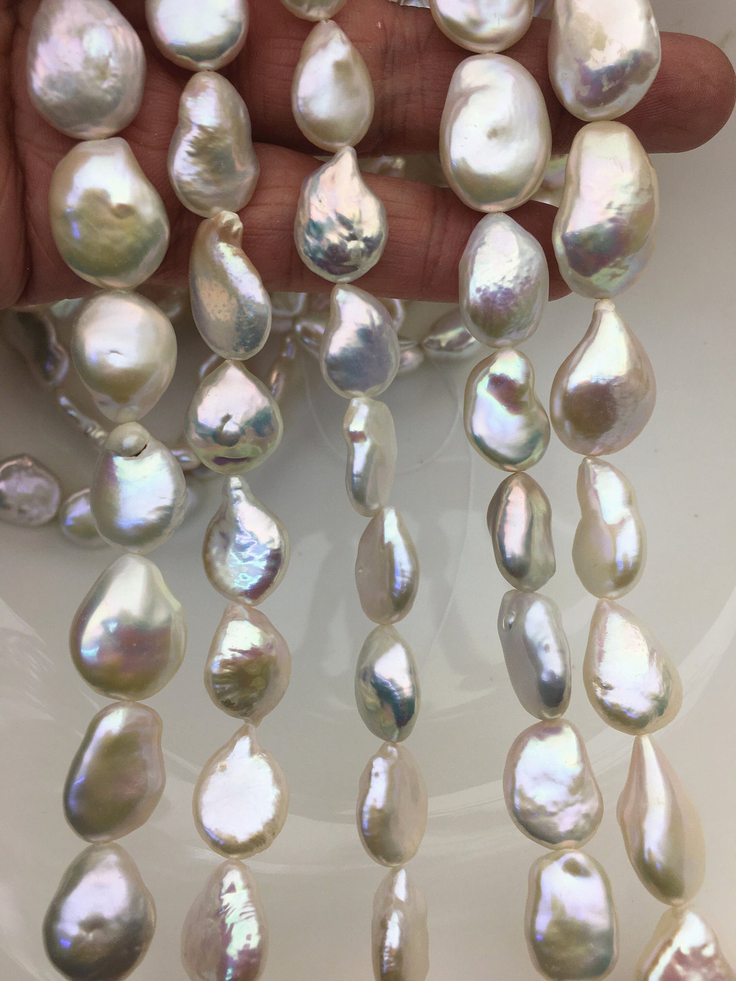 AAA 11.5-14mm White Drop Coin freshwater pearls,diy bead,flat round pearl bead,COIN12-3A-3-10