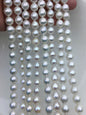 AA+ 8-10mm white oval near round Edison Freshwater Pearl,ED12-2A-5-55