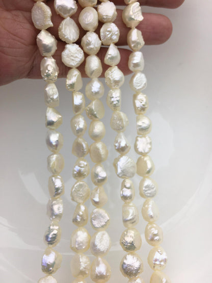 AAA 9-10mm natural white thorn freshwater pearl,LM9-T6