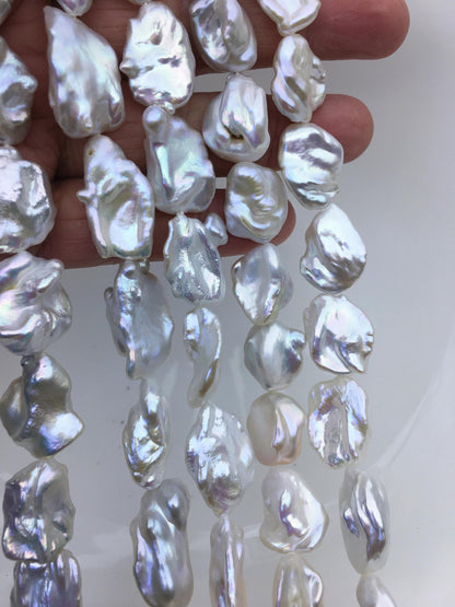 AA+ 14-17mm white keshi Freshwater Pearl,DIY Loose Freshwater Pearl,wholesale price,china wholesale pearl,ZS-200-89