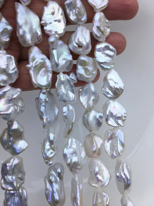 AA+ 14-17mm white keshi Freshwater Pearl,DIY Loose Freshwater Pearl,wholesale price,china wholesale pearl,ZS-200-89
