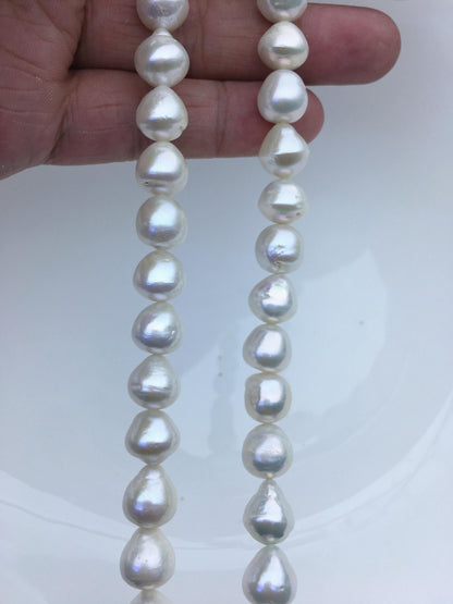 AA+ 9-11mm white teardrop button round Edison Freshwater Pearl,ED12-2A-5-54