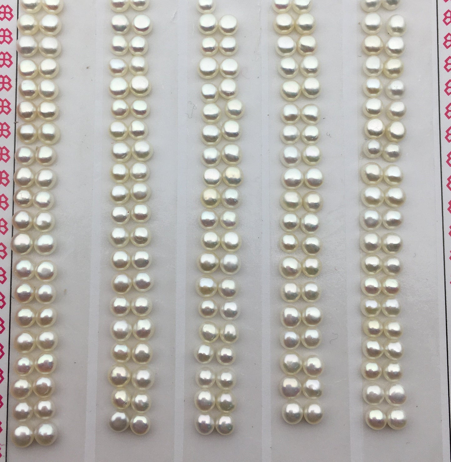 AAA 3.0-3.5mm Seed Button freshwater Pearls,3A,white color pearl stud earrings pearl,real pearl earring material,half drilled,BTN3-4A-1-1