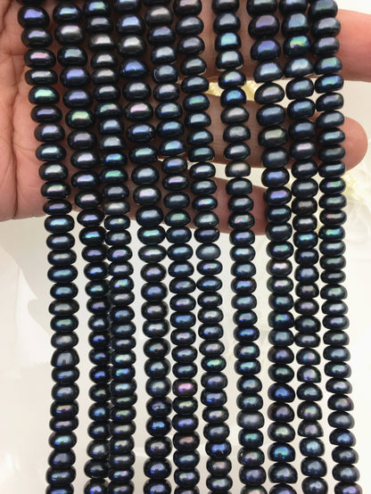 AAA 7-7.5mm Malachite Blue button pearl,button freshwater pearls,loose freshwater pearl,SM7-T2