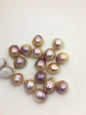 18pcs AAA 12-13mm natural color Baroque Teardrop Mabe Freshwater Pearls,no hole,MB-T23