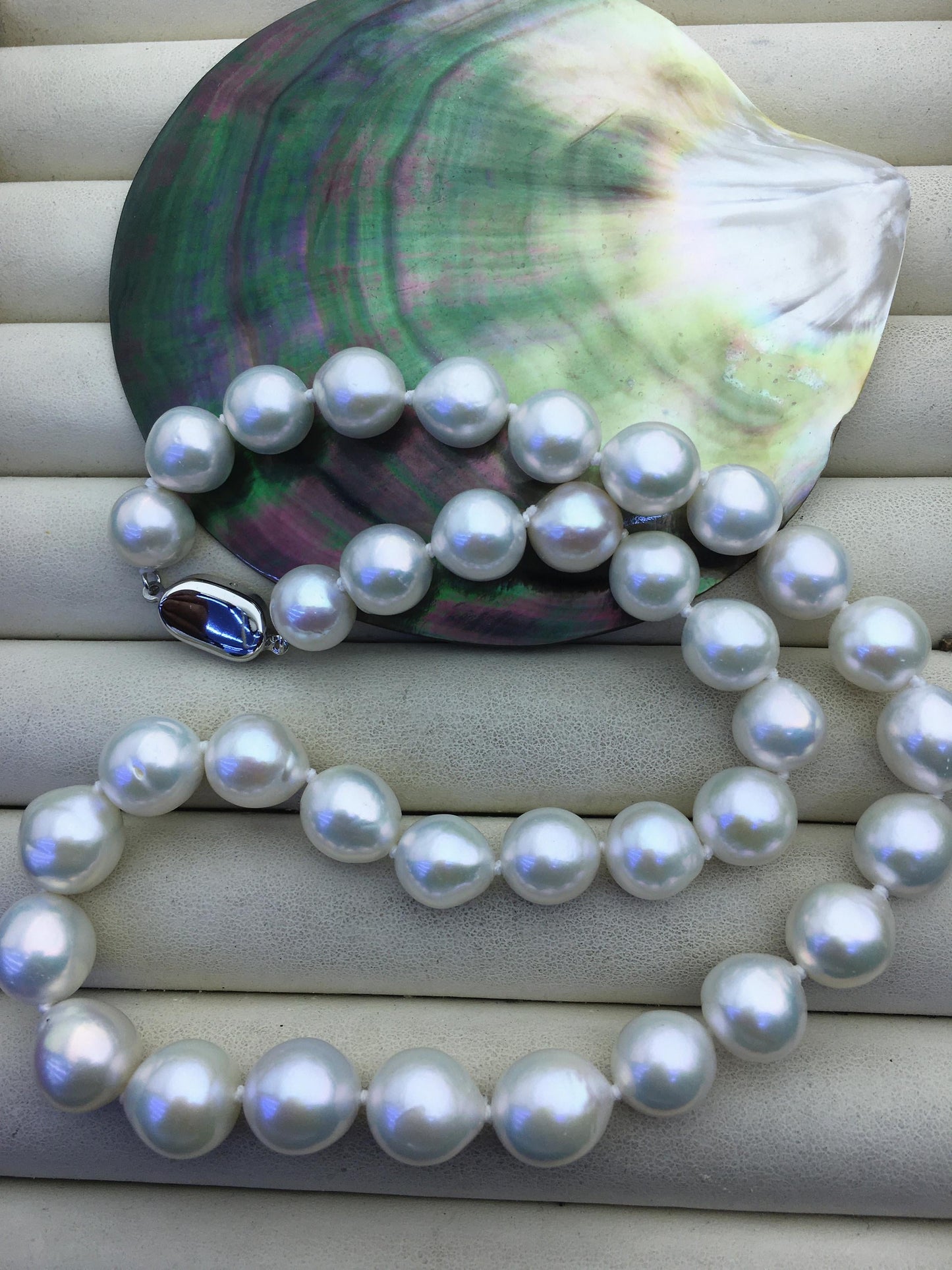 17.5'' AAA 11-13mm white baroque teardrop edison freshwater pearl necklace,NPN1-T30-5