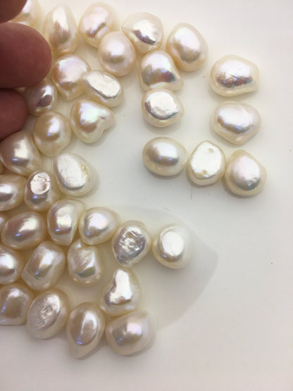20pcs AAA 11.5-12.5mm white nugget freshwater pearls,white baroque pearl,irregular pearl,pearl wholesale supply China, LM12-T4