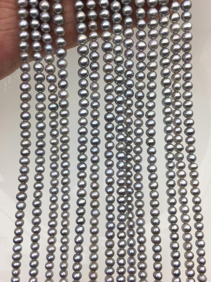 AAA 3.5-4mm gray potato seed pearls,small pearl,Valentine's Day gift,for pearl necklace,for pearl bracelet,CR3-T3