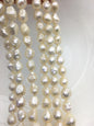 AAA 9-10mm natural white thorn freshwater pearl,LM9-T7