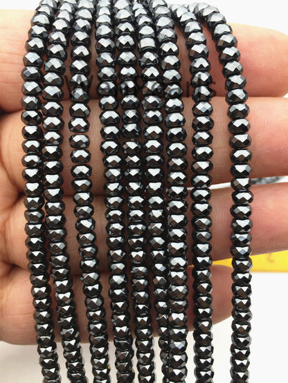 Hematite,3x4mm Rondelle Beads,AAA,Very Shining, 140pcs,15.5 inches,G50-B34-003