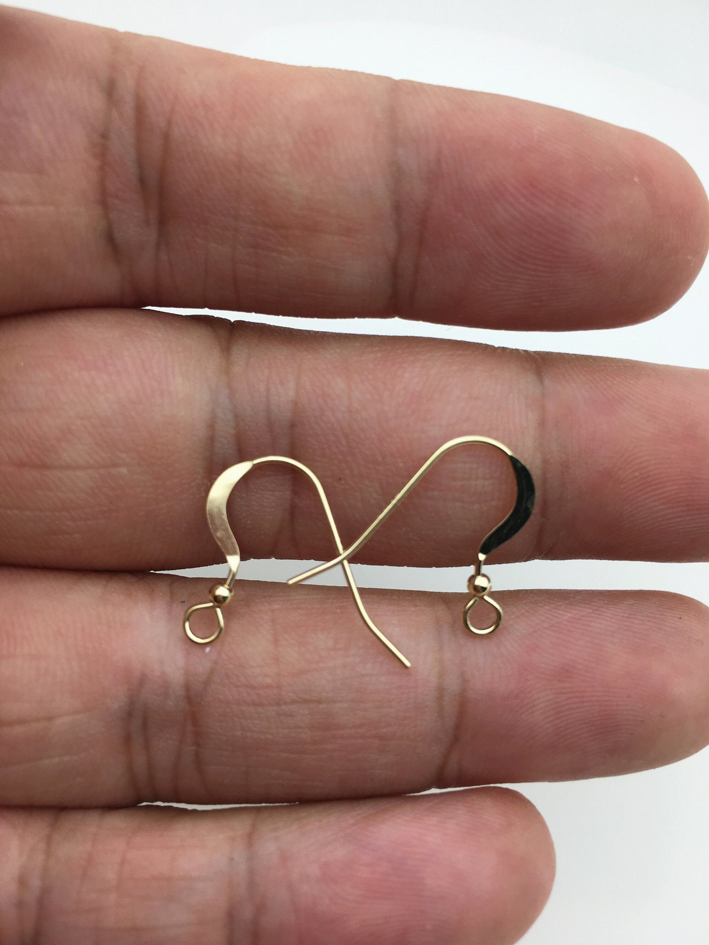 2 pairs 10x20mm 14k goldfilled Simple Dangle Earrings, 0.6mm diameter, DIY earrings jewelry,AGF-ER-006