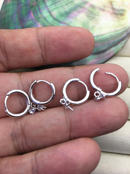 Heavy high quality S925 Sterling Sliver clip earrings,925 solid silver earwires , for dangle earrings,DIY,wholesale,ASL-ER-001