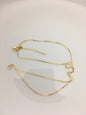 18'' Adjust s925 Sterling Silver Gold Color 0.6mm Box chain Necklace With adjust Clasp,ASL-NC-4