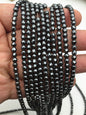 Hematite,4mm Faceted Round,AAA, 105pcs,15.5 inches,G50-R4-001