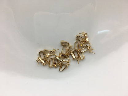 2pcs 5.3x2.2mm 14k goldfilled Simple Pendant Clasp, DIY earrings jewelry,AGF-P-001