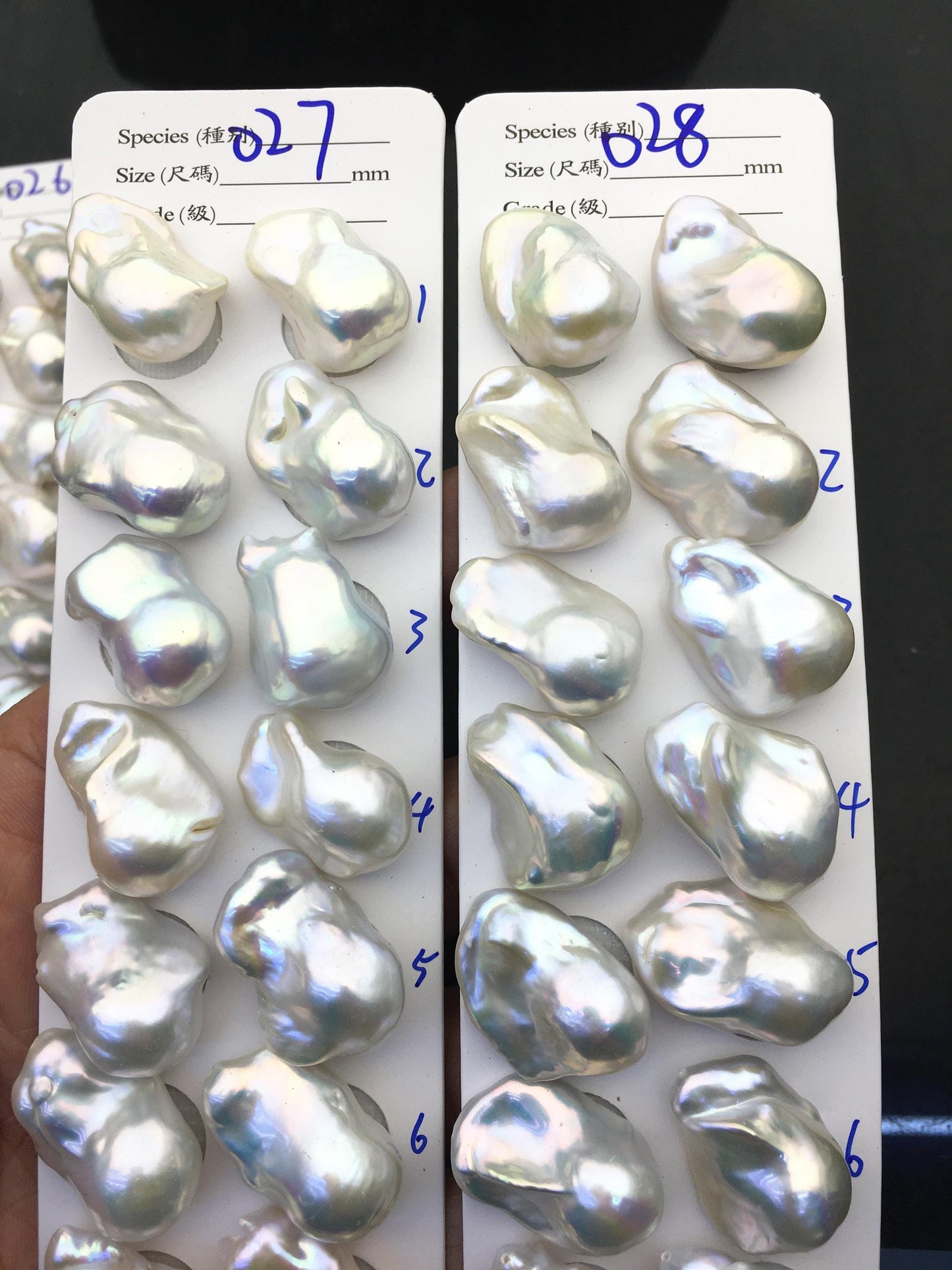 1 pair AAA 15-18x20-27mm White Flame ball Pearl Pairs - large Baroque freshwater pearl pairs,Fire Ball Pearl,FL15-3A-8-32