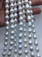 AA 9-11mm white drop Edison Freshwater Pearl,ED12-2A-5-67