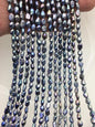 AAA- 4-5mm black blue nugget freshwater pearls,irregular nugget freshwater pearl strand,LM4-3A-6