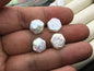 1 pair AA+ 11-12mm White pentagon Freshwater Pearl White loose Beads Pair,wholesale,ZS-103-37-30