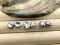 AAA 9-10mm Gray keshi pearls Pair,for make stud earrings,baroque pearl,loose pearl beads,very high luster,ZS-127-62-25