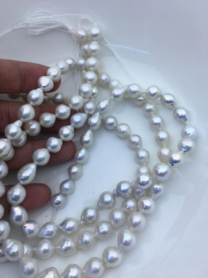 AA+ 9-11mm white teardrop Edison Freshwater Pearl,ED12-2A-5-65