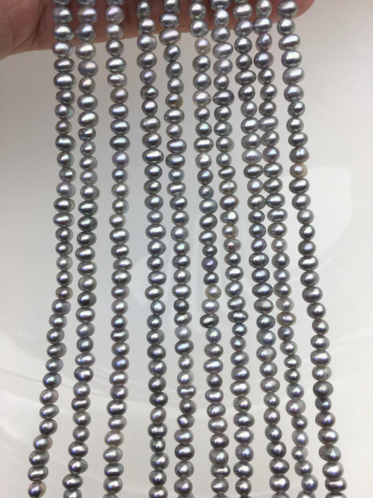 AAA- 3-3.5mm gray potato pearls,gray seed pearl,small size pearls bead ,for pearl necklace,CR3-2A-25