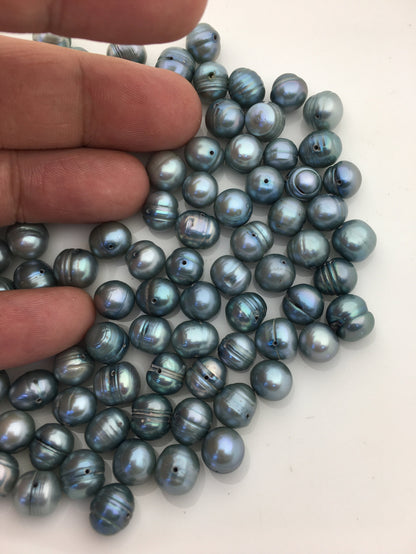 30pcs AA 8.3-9mm blue potato freshwater pearls,CR8-T3