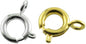 10pcs 5mmx8mm Sterling Silver Clasp Spring Ring clasp Closed Loop clasp,White yellow Rose Gold clasp,ASL-CL-017