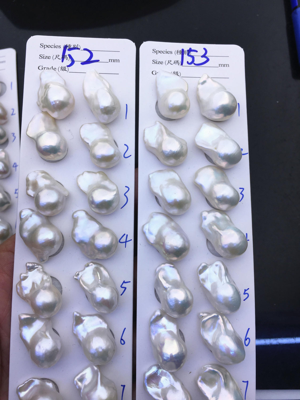 1 pair AAA 13-15x18-22mm White Flame ball Pearl Pairs-large Baroque freshwater pearl pairs,top half hole,FL15-3A-8-65