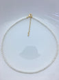 16+2'' AAA 3-3.5mm white tiny small near round pearl choker Necklace,Wedding Necklace, Love, Mothers Day,Happiness,wholesale,NPN1-T1
