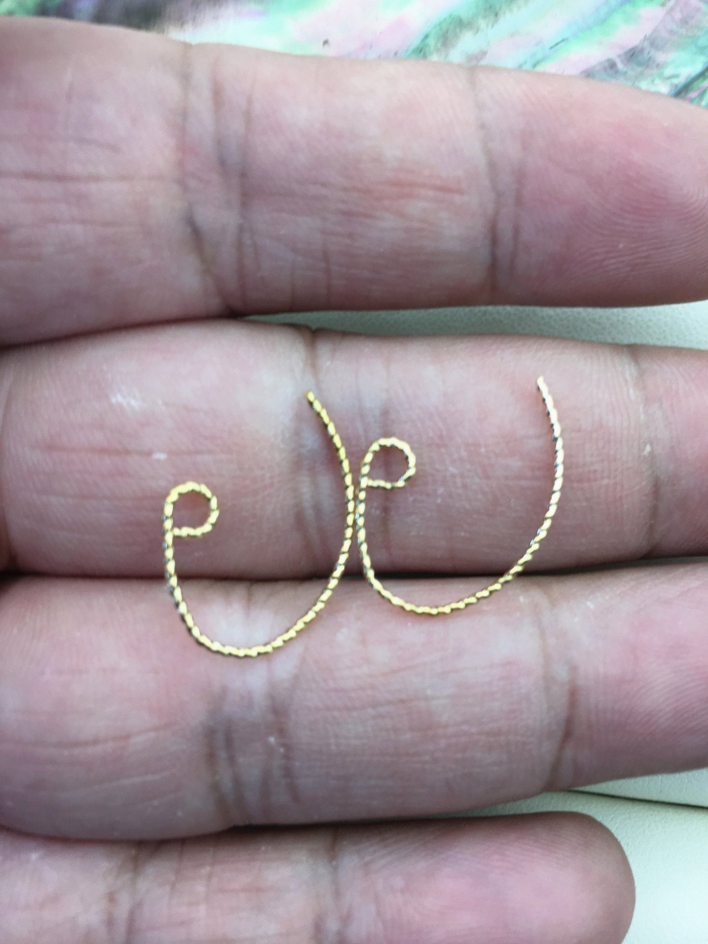 10 pairs 14*22mm Yellow Gold Plated Earrings, AAL-T5