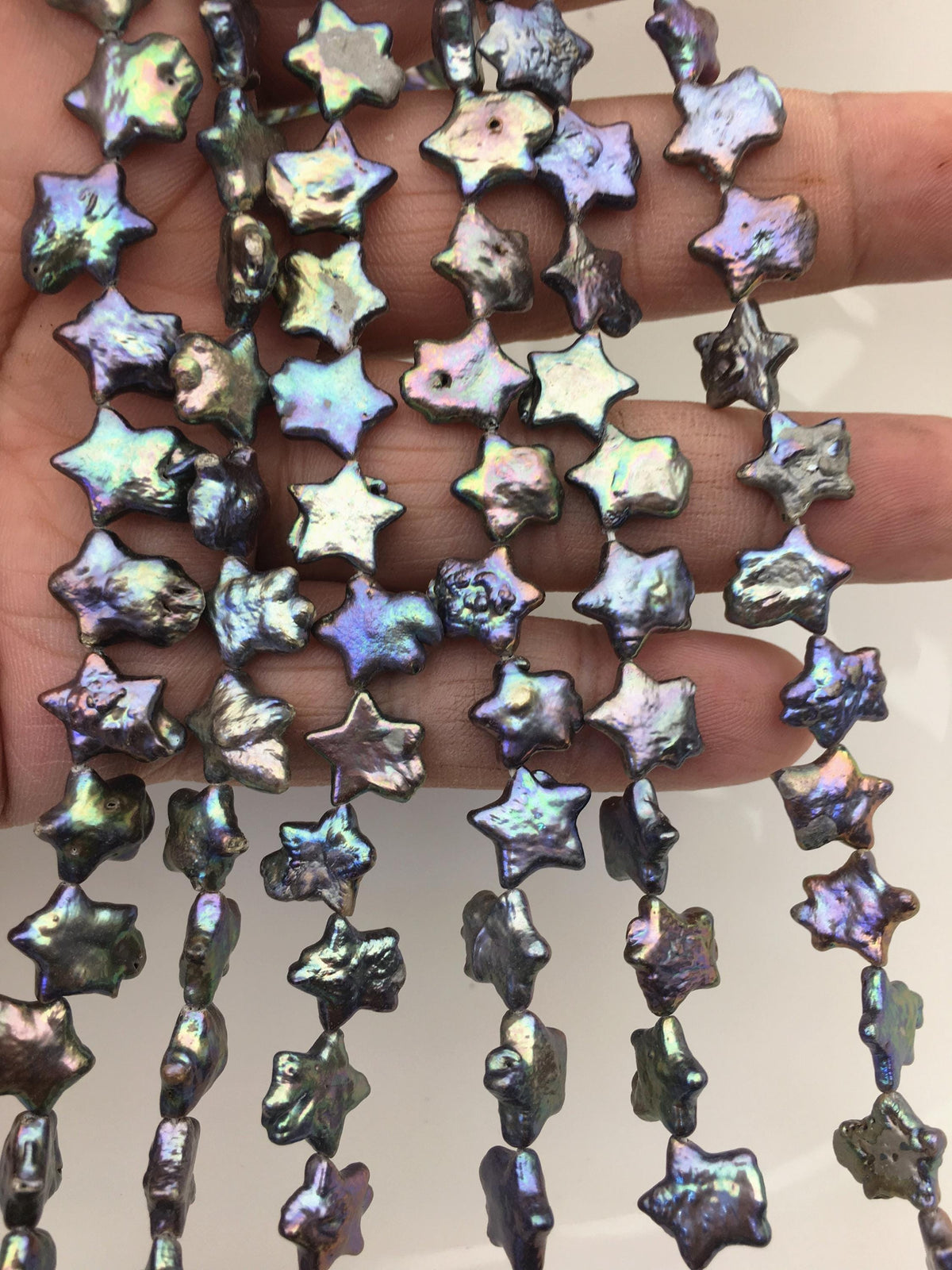 A 10-11mm black Five-pointed star Pearl,Freshwater pearl Star, for your design,Cultured Pearls,ZS-103-23