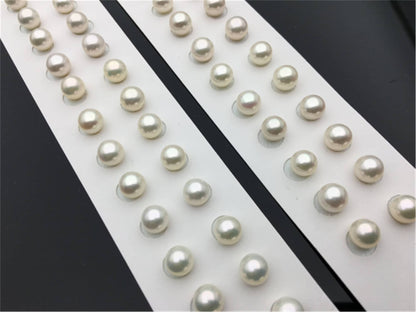AAA 7-7.5mm white round freshwater pearls,high luster,round loose pearl wholesale,for pearl earrings,for pearl ring,RP7-3AY-GJ-6