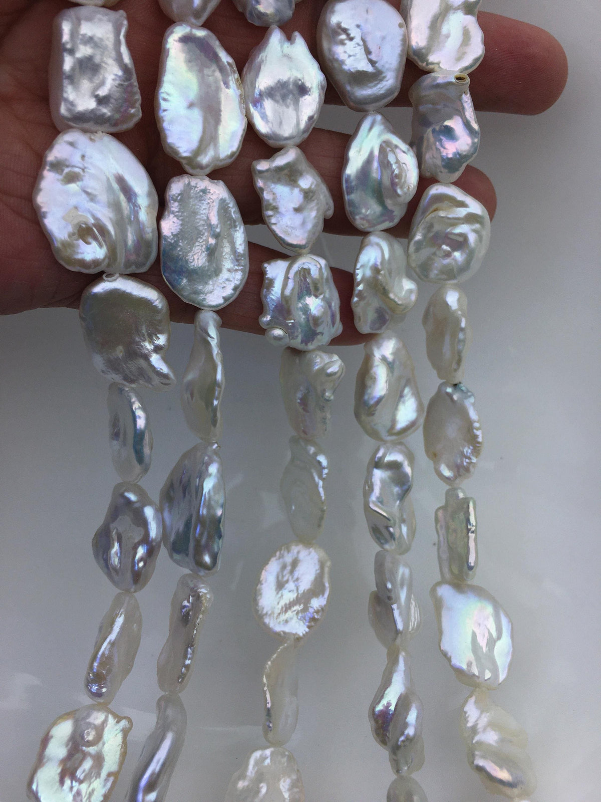 AA+ 14-16mm white keshi Freshwater Pearl,DIY Loose Freshwater Pearl,wholesale price,china wholesale pearl,ZS-200-119