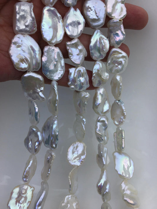 AA+ 14-16mm white keshi Freshwater Pearl,DIY Loose Freshwater Pearl,wholesale price,china wholesale pearl,ZS-200-119