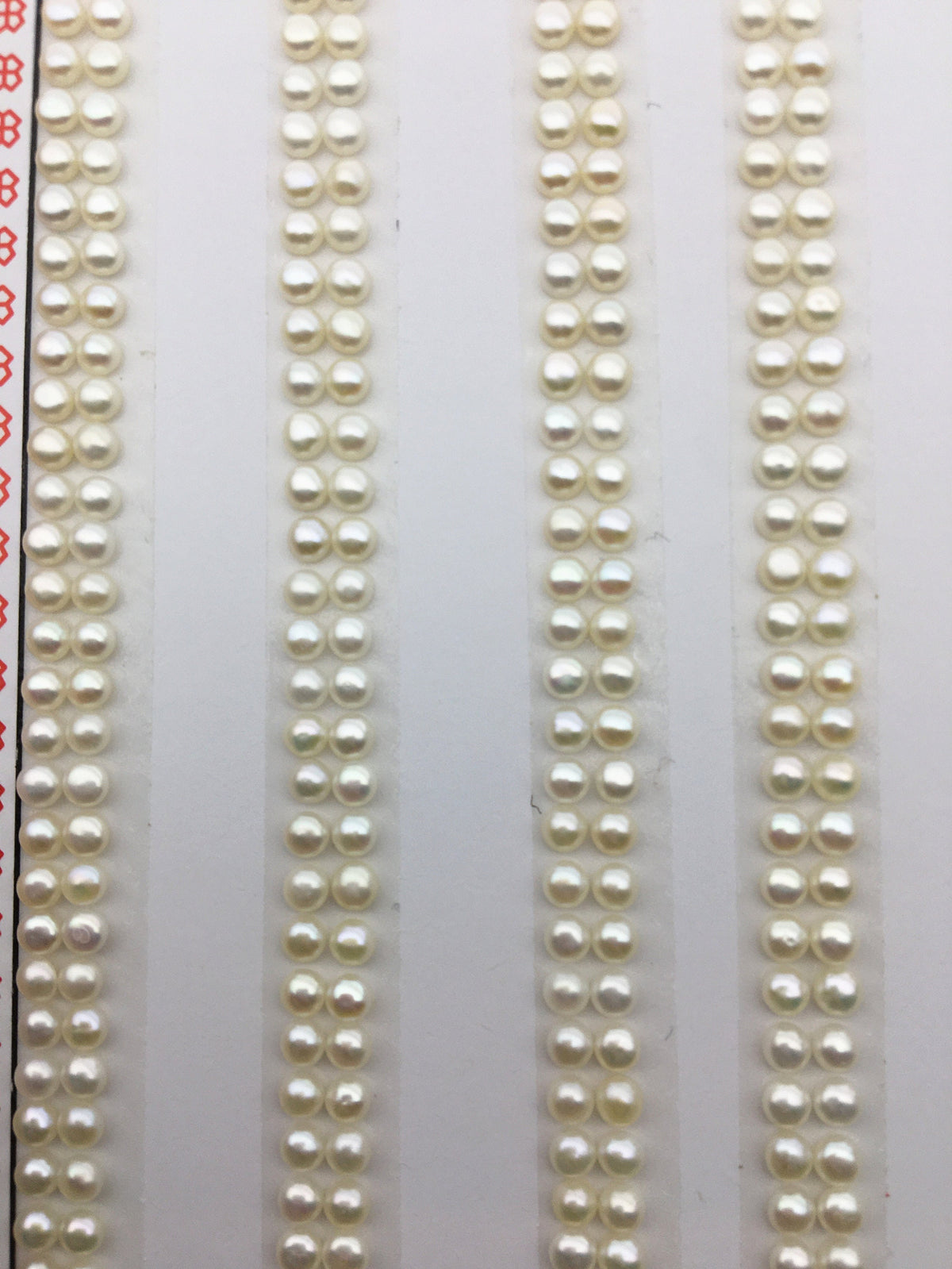 40% OFF 10 pairs AAA+ 2.5-3mm Seed Button freshwater Pearls,0.7mm half hole,white color pearl for ring,BTN2-T1