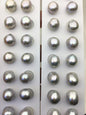 5pairs AAA 12-13mm Gray baroque drop edison freshwater pearl Pair,no hole,ED11-3A-2-43