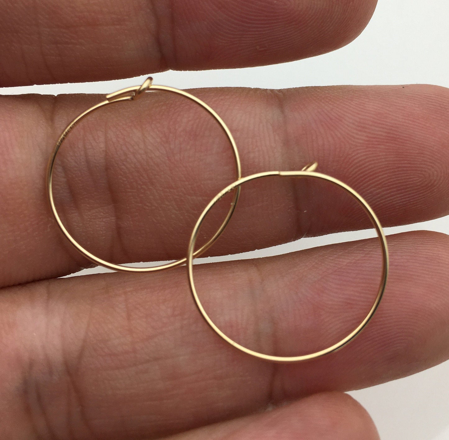 1 pair 0.76x20mm 14k goldfilled ear hook with loop,hooks findings , DIY earrings jewelry,AGF-ER-005