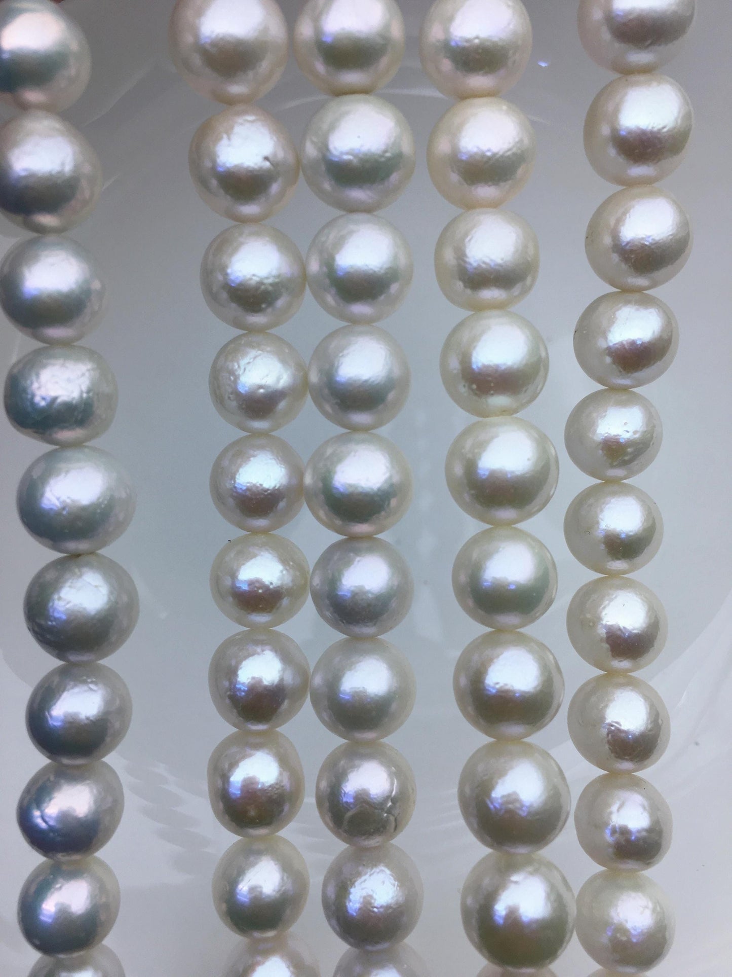 AA 10-12mm white round Edison Freshwater Pearl,ED10-2A-2-10