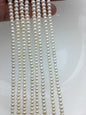 AAA 4.5-5mm tiny white button round Rondelle freshwater pearls,SM4-3A-41