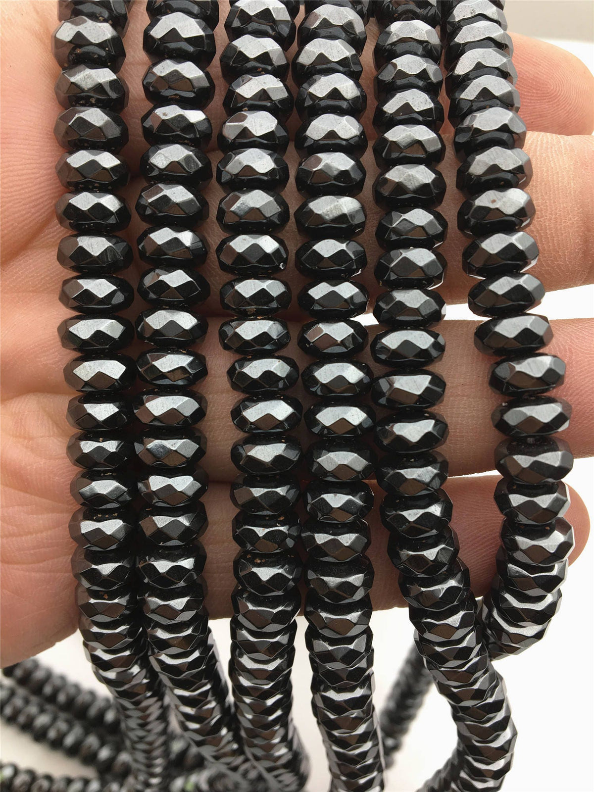 Hematite,4x8mm Rondelle Beads,AAA, 85pcs,15.5 inches,G50-B48-001