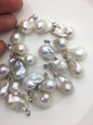 20% OFF 3pcs AAA 12-16mm White baroque pearl pendant necklace,S925 Sterling silver pendant,NC1-041-5