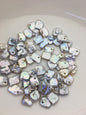 16pcs AA+ 14-16mm white baroque freshwater pearls,2.2mm top large big hole,ZS-103-34