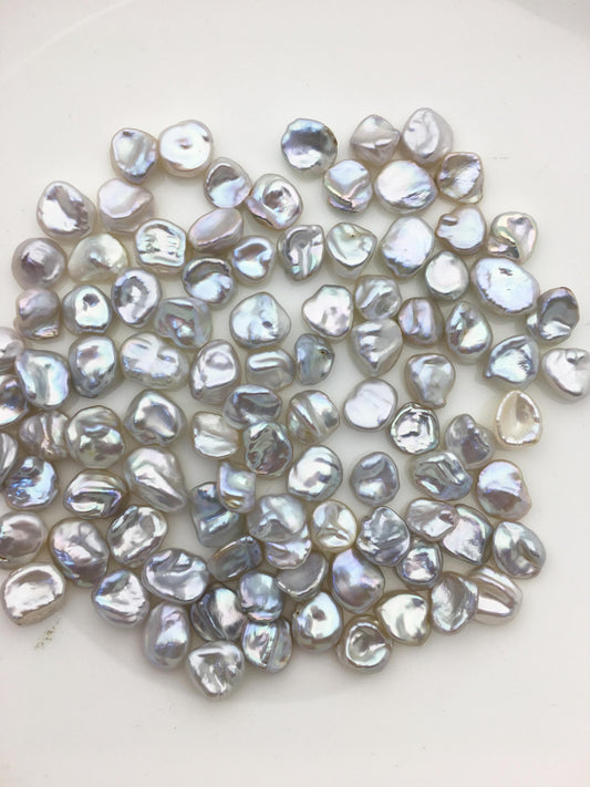 30pcs AAA 8-9mm White Thin Keshi freshwater pearls,baroque pearl,loose pearl beads,very high luster,ZS-127-10