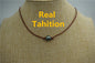 10-12mm Tahitian hand rolled and knotted leather necklace, men or women choker, Black Leather Pearl necklace, BROWN,LIGHT BROWN,Le11-009