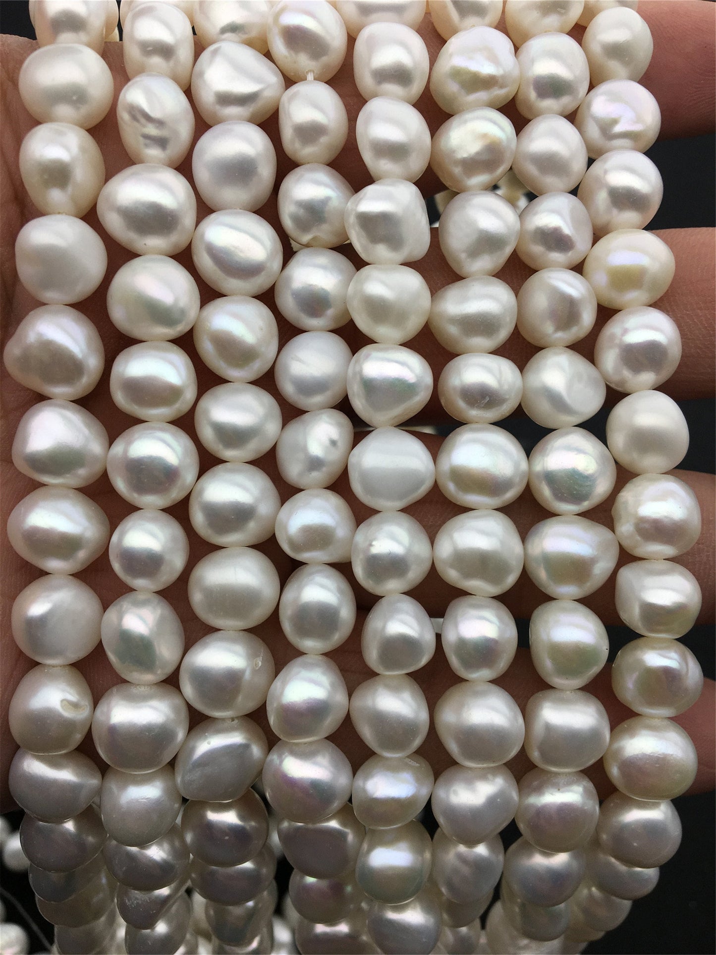 AAA 9-10mm white nugget freshwater pearls,bridesmaids,destination wedding pearl,beach theme wedding,LM9-3A-6