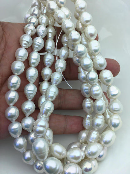 AA+ 9-11mm white circle drop Edison Freshwater Pearl,ED12-2A-5-45